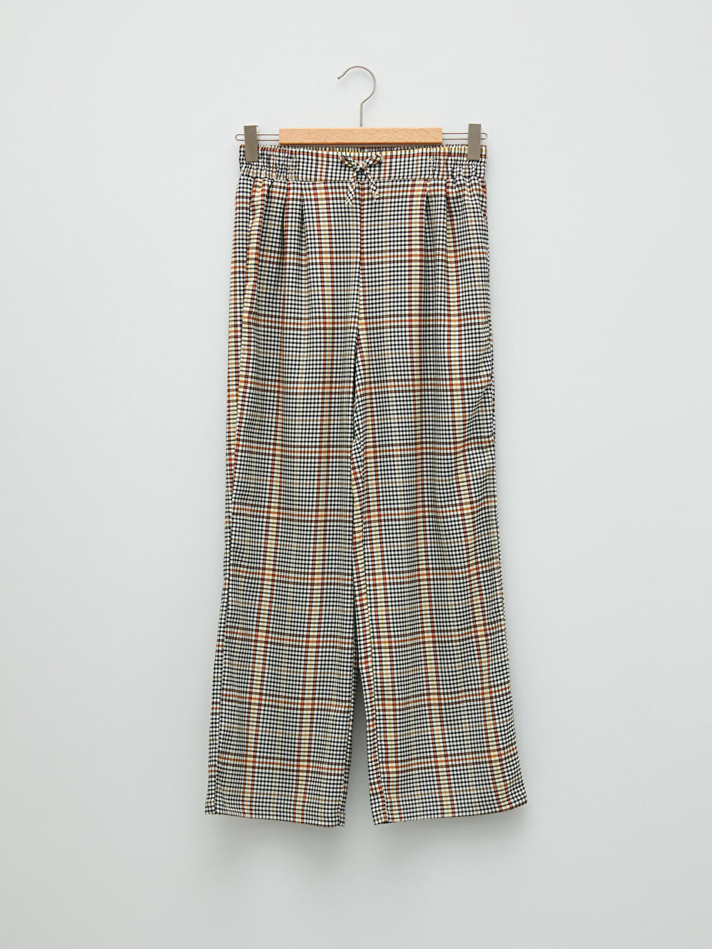 Брюки для девочек с эластичной талией, с принтом, широкие