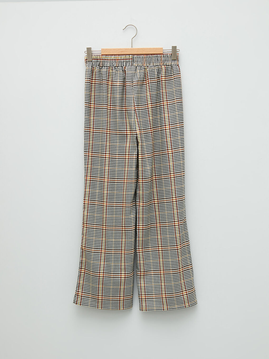 Брюки для девочек с эластичной талией, с принтом, широкие-1