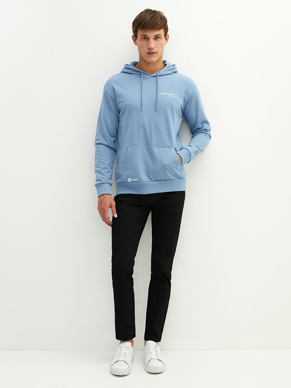 XSIDE Langarm Bedrucktes Dickes Herren Dickes Kapuzensweatshirt -W1AL56Z8-GN6