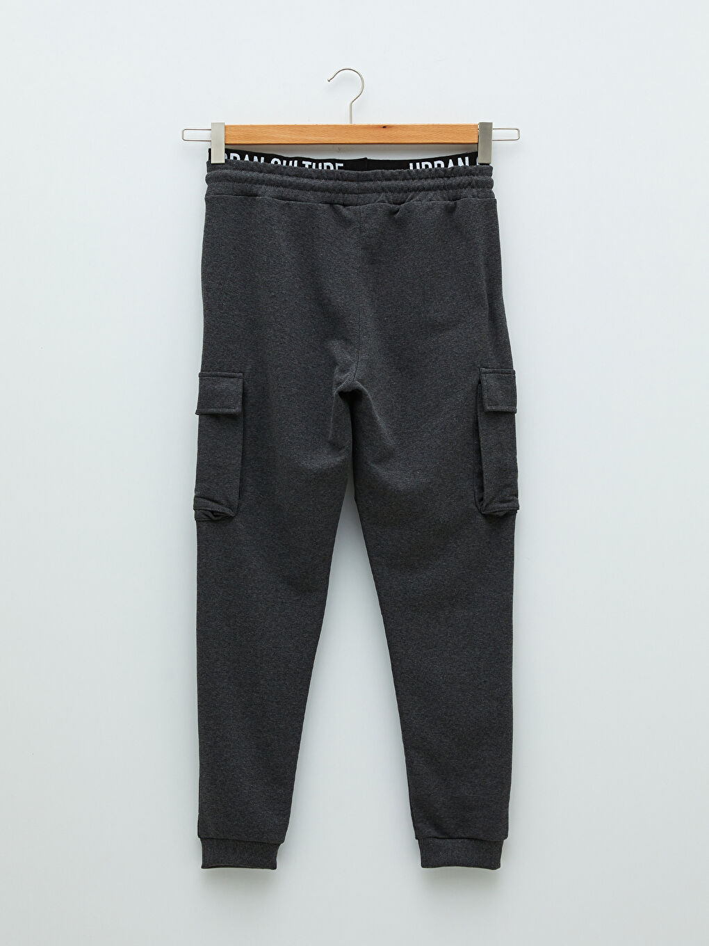 Antrasit Dar Kalıp Erkek Eşofman Altı-7