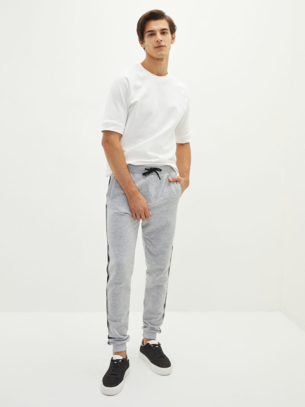 XSIDE Slim Fit Men's Thick Jogger Sweatpants -W1AN04Z8-LAL