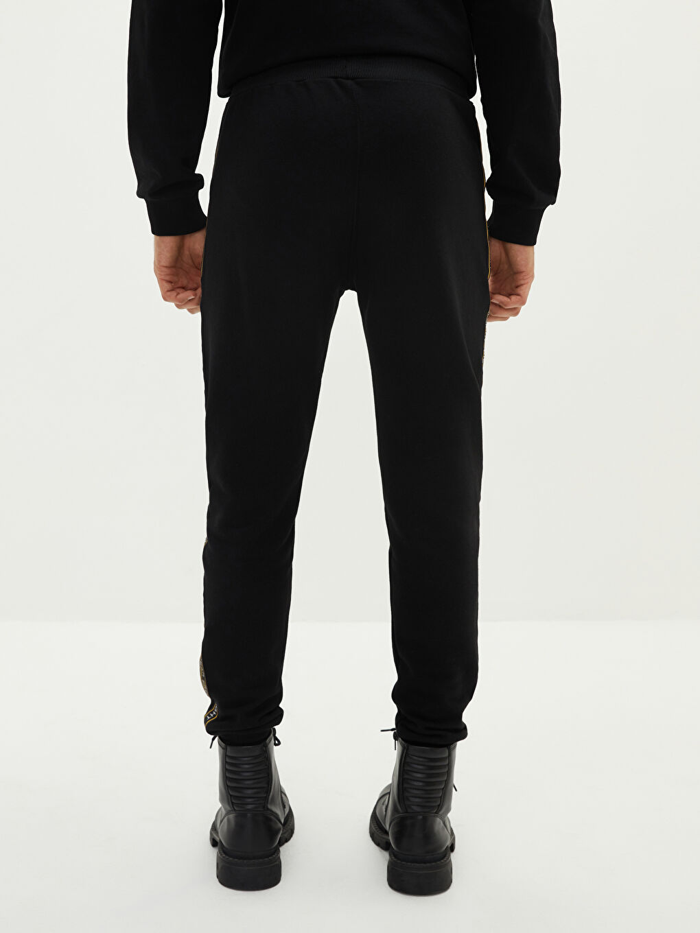 Siyah Slim Fit Erkek Jogger Eşofman Altı-5