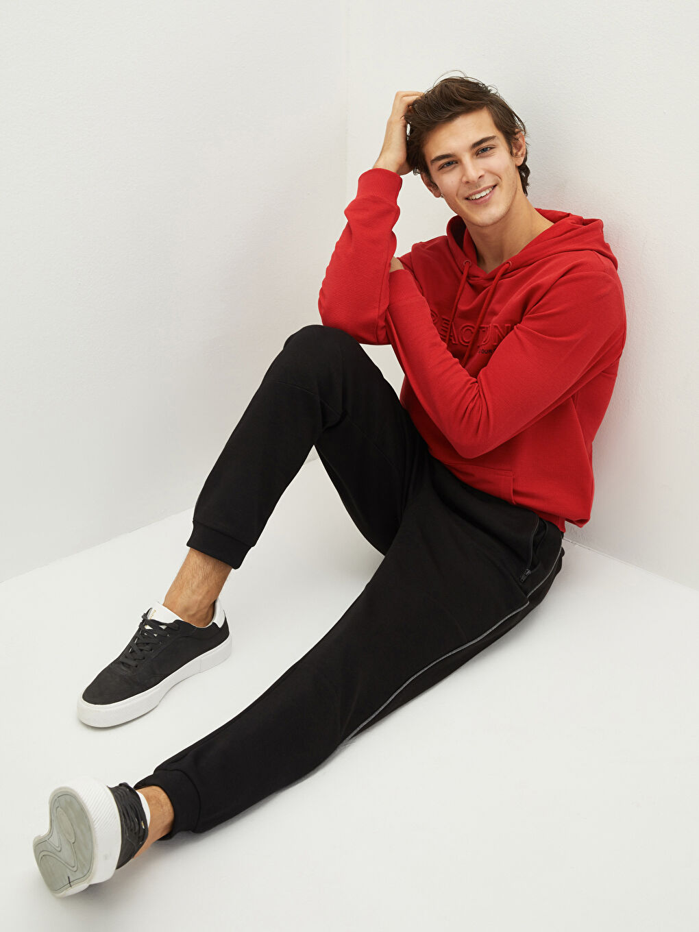 XSIDE Schlanke Passform Herren Jogger-Sweatpants -W1AN18Z8-CVL