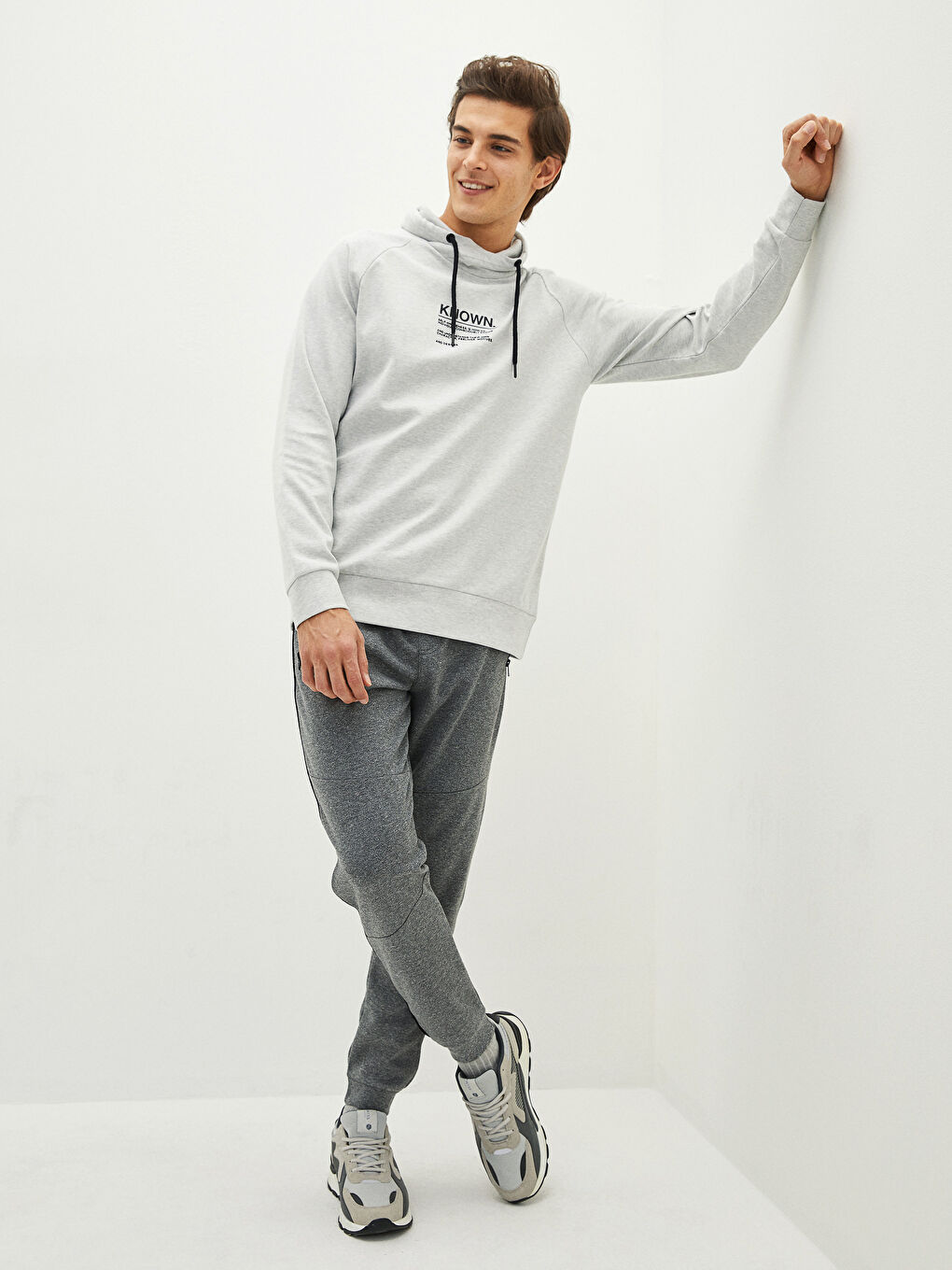 Antrasit Slim Fit Erkek Jogger Eşofman Altı-1