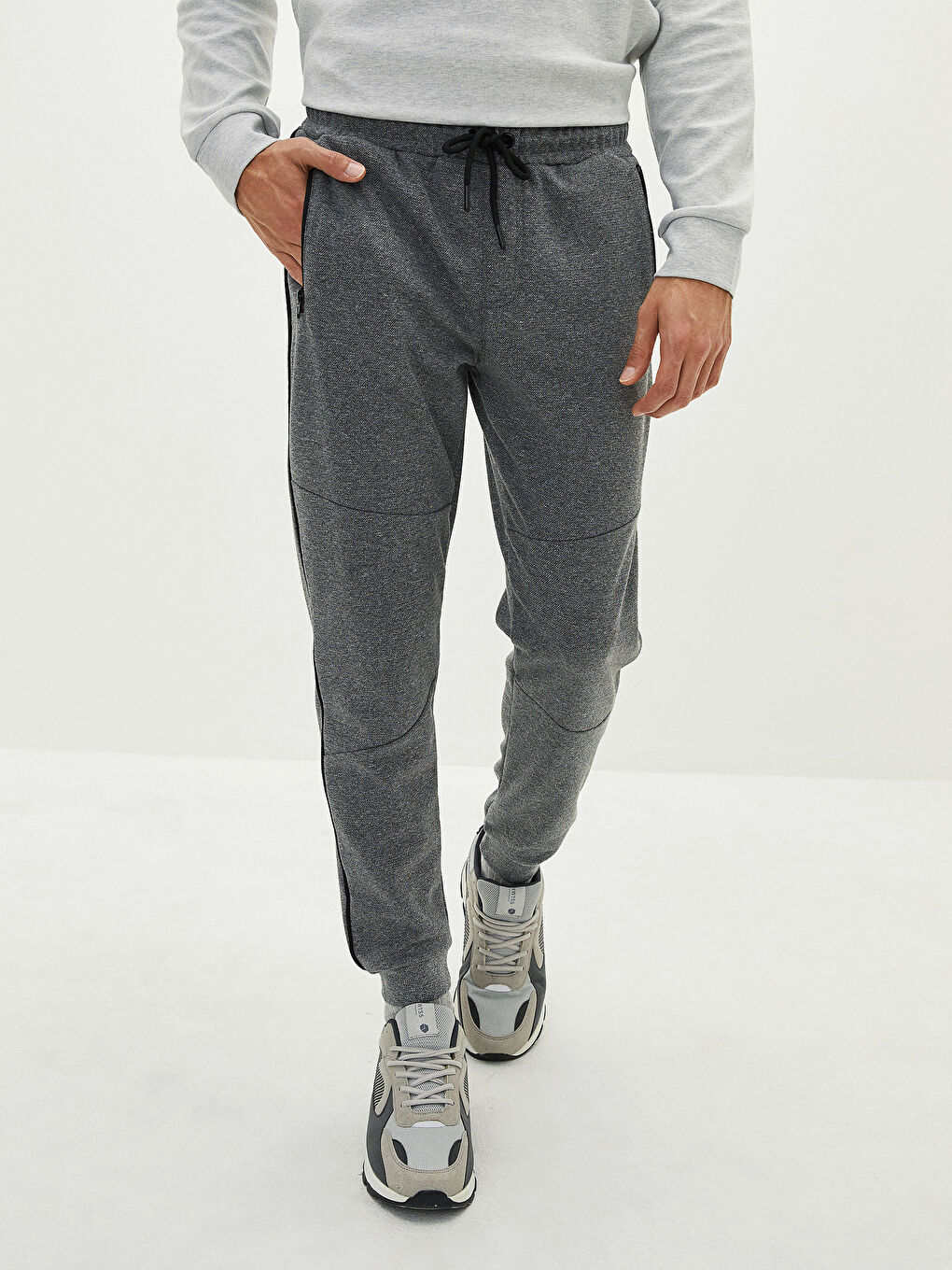 Antrasit Slim Fit Erkek Jogger Eşofman Altı-2