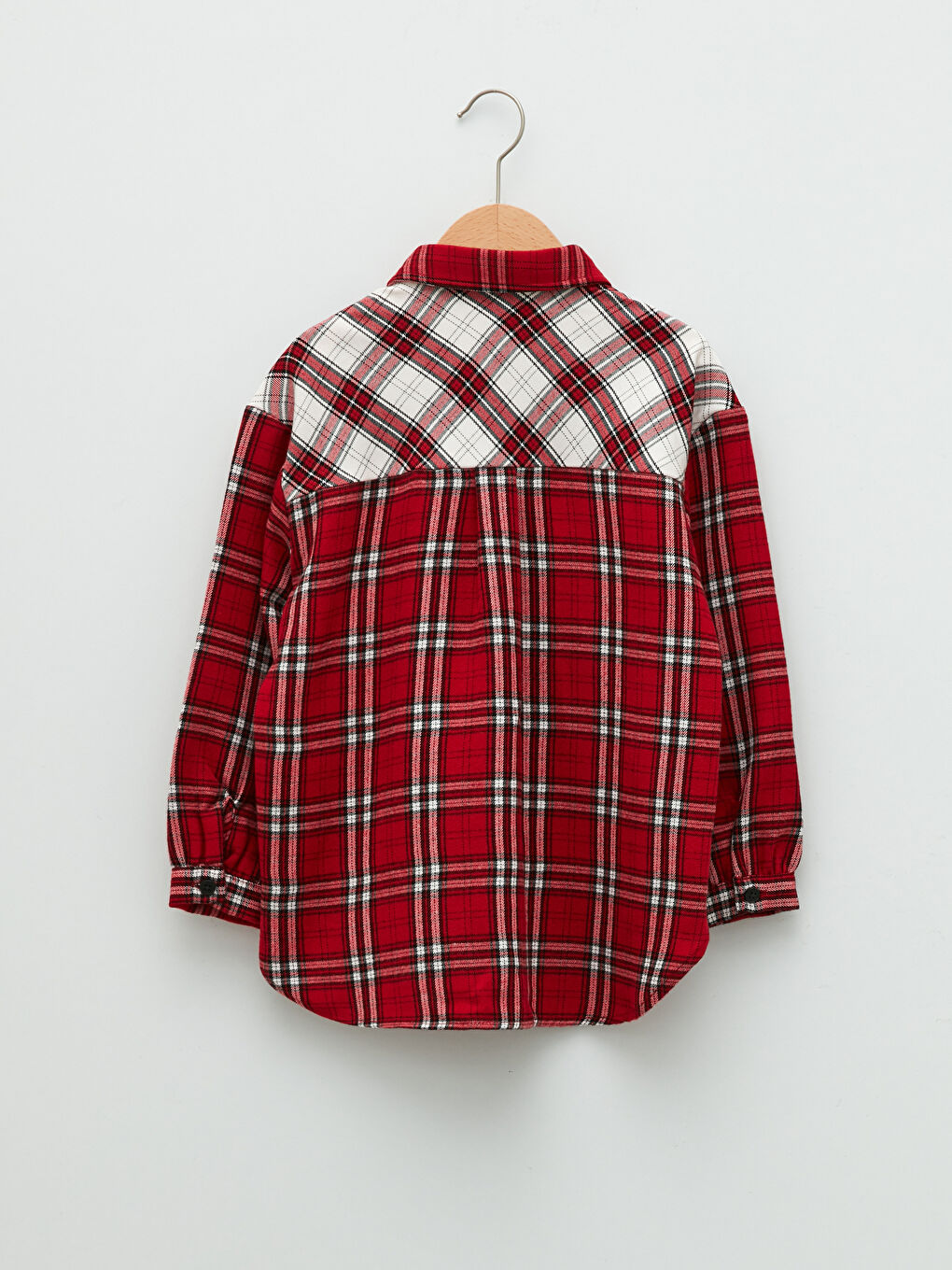 Karirana Košulja Dugih Rukava Za Devojčice-1