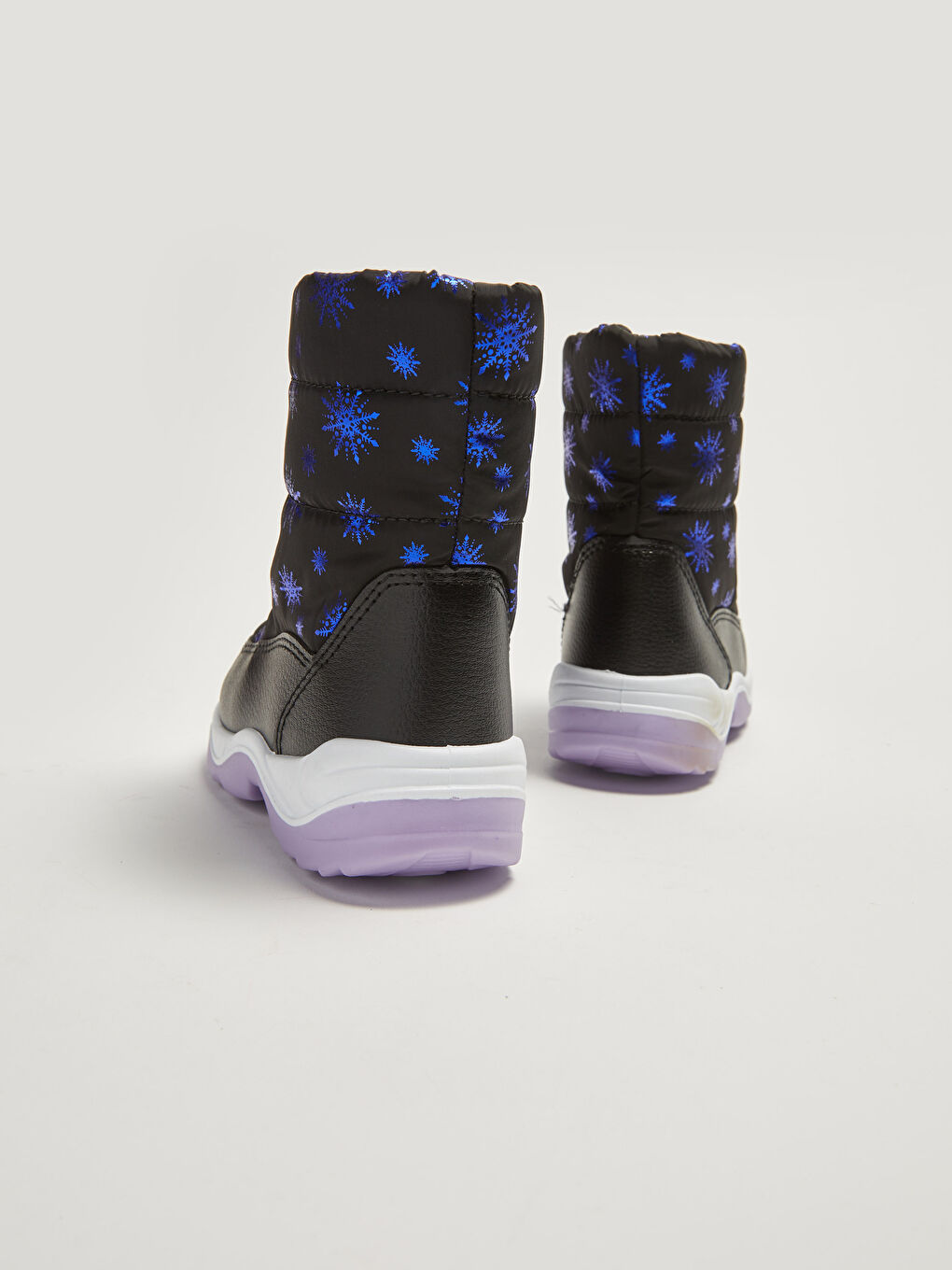 Зимние сапоги с принтом на молнии для девочек-4