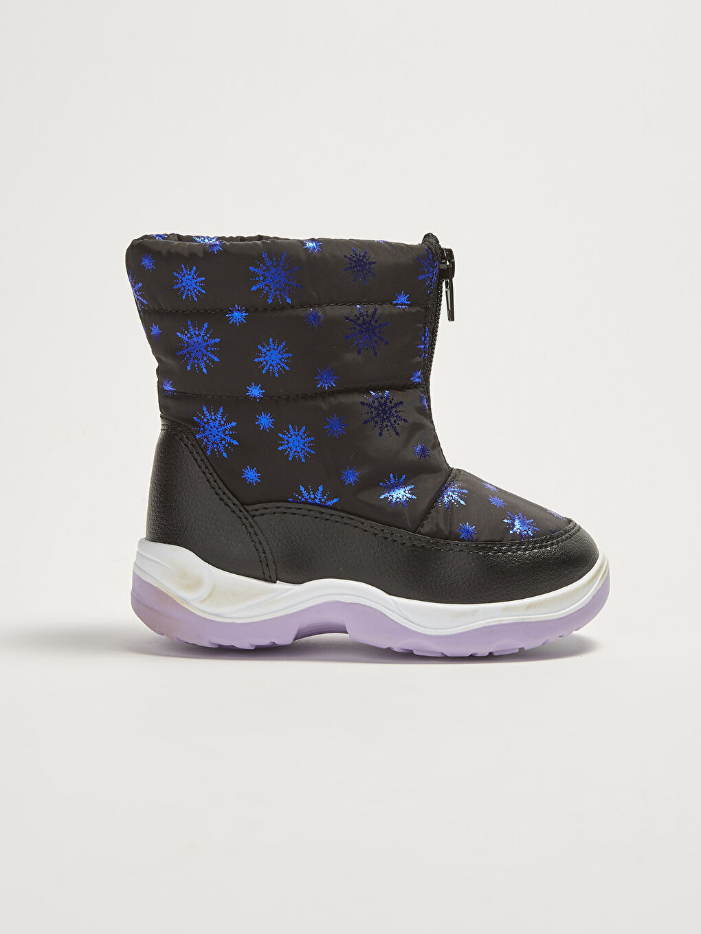Зимние сапоги с принтом на молнии для девочек-5