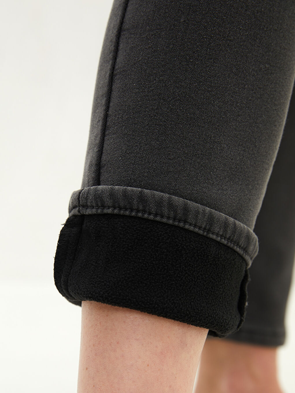 Gri Mercury Skinny Fit Cep Detaylı Kadın Jean Pantolon-3