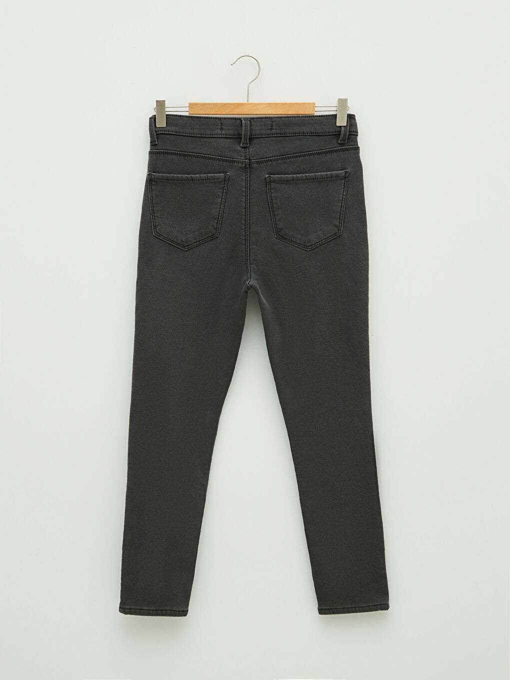 Gri Mercury Skinny Fit Cep Detaylı Kadın Jean Pantolon-6