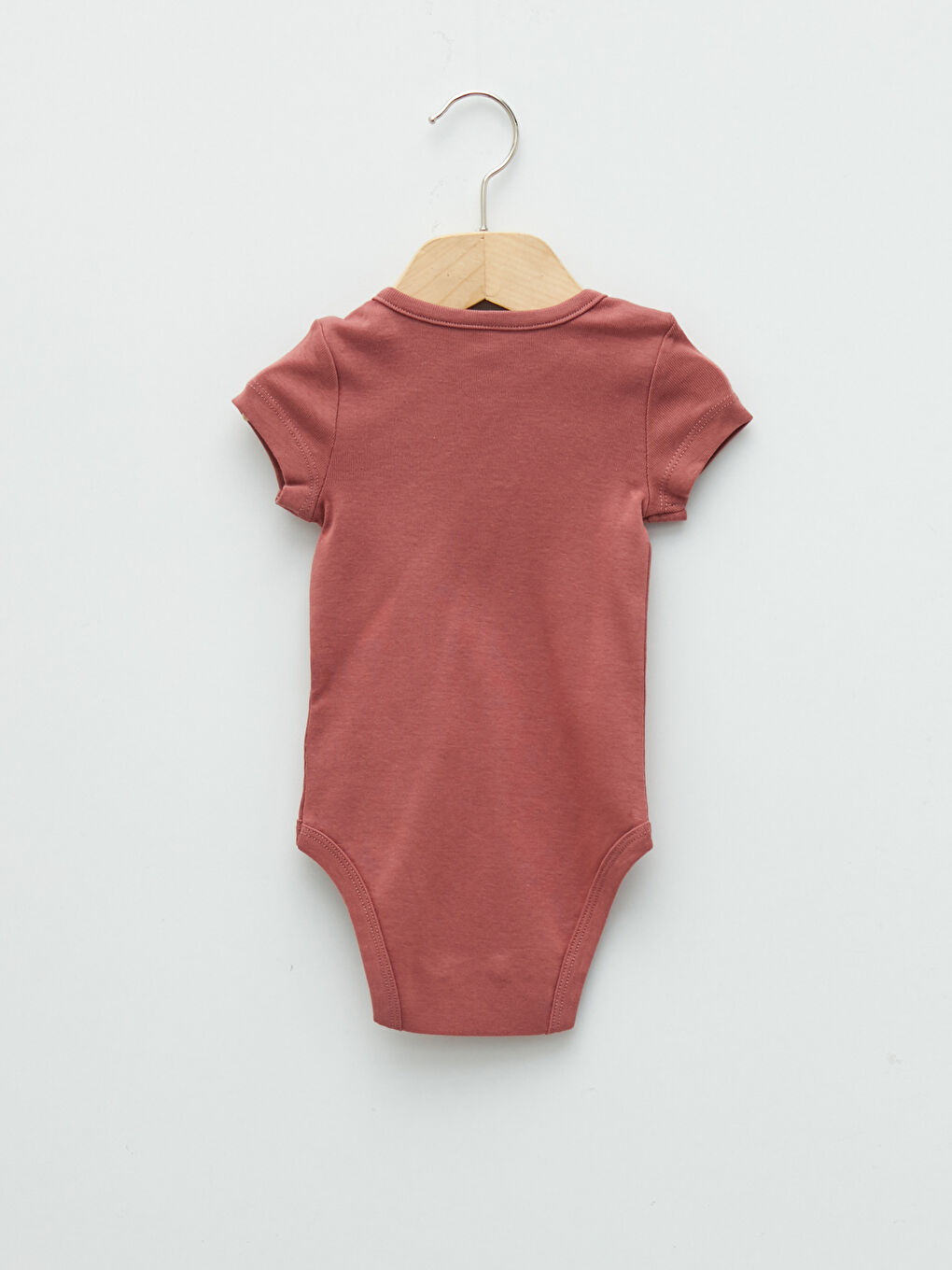 LCW baby Body Bébé Fille Basique en Coton Col Rond Manches Courtes avec Fermeture à Pression Lot de 3 Pièces -W1AO08Z1-PDY