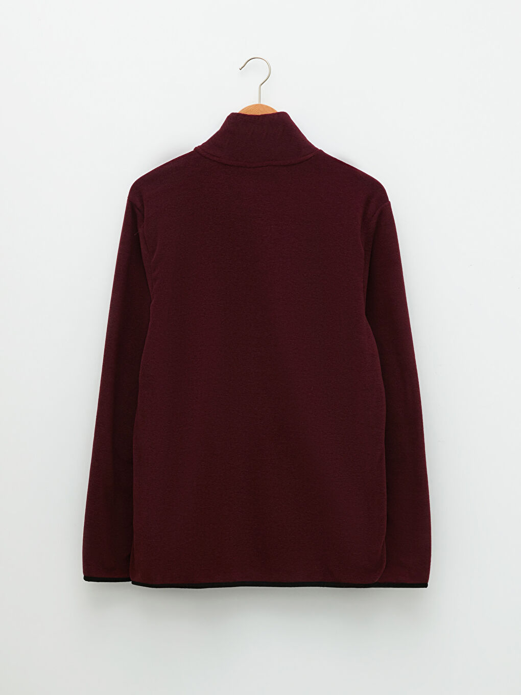 Mürdüm Dik Yaka Uzun Kollu Polar Erkek Sweatshirt-6