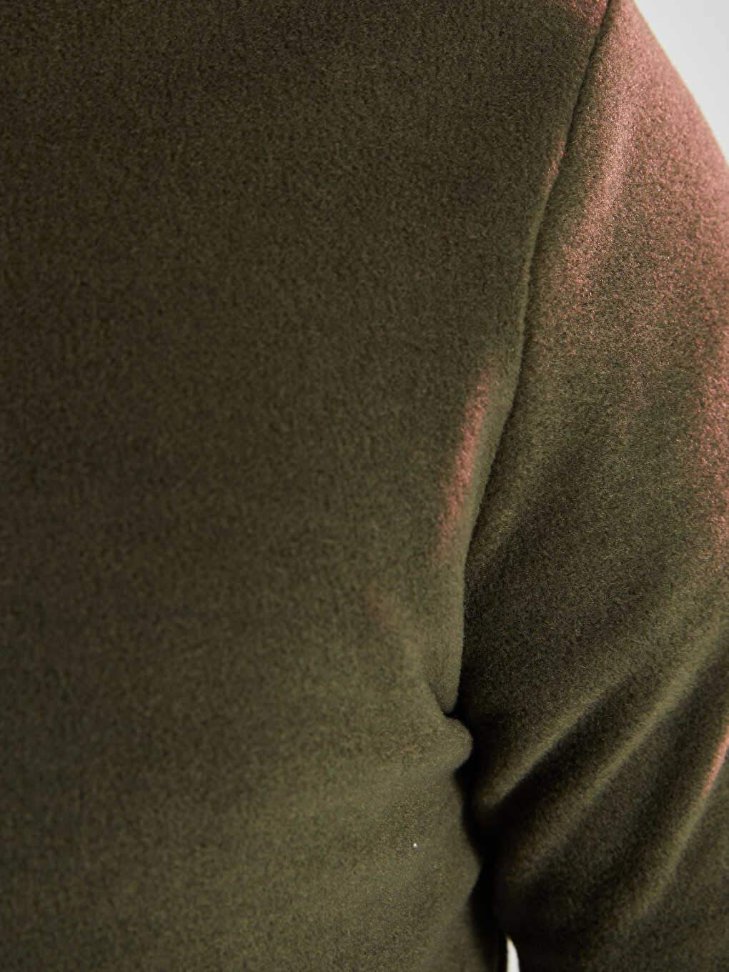 Funnel Neck Long Sleeve Polar Men's Sweatshirt-3
