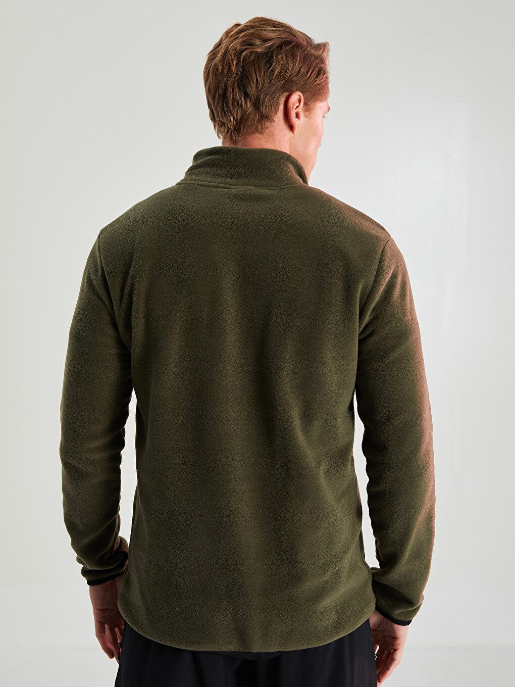 Funnel Neck Long Sleeve Polar Men's Sweatshirt-4