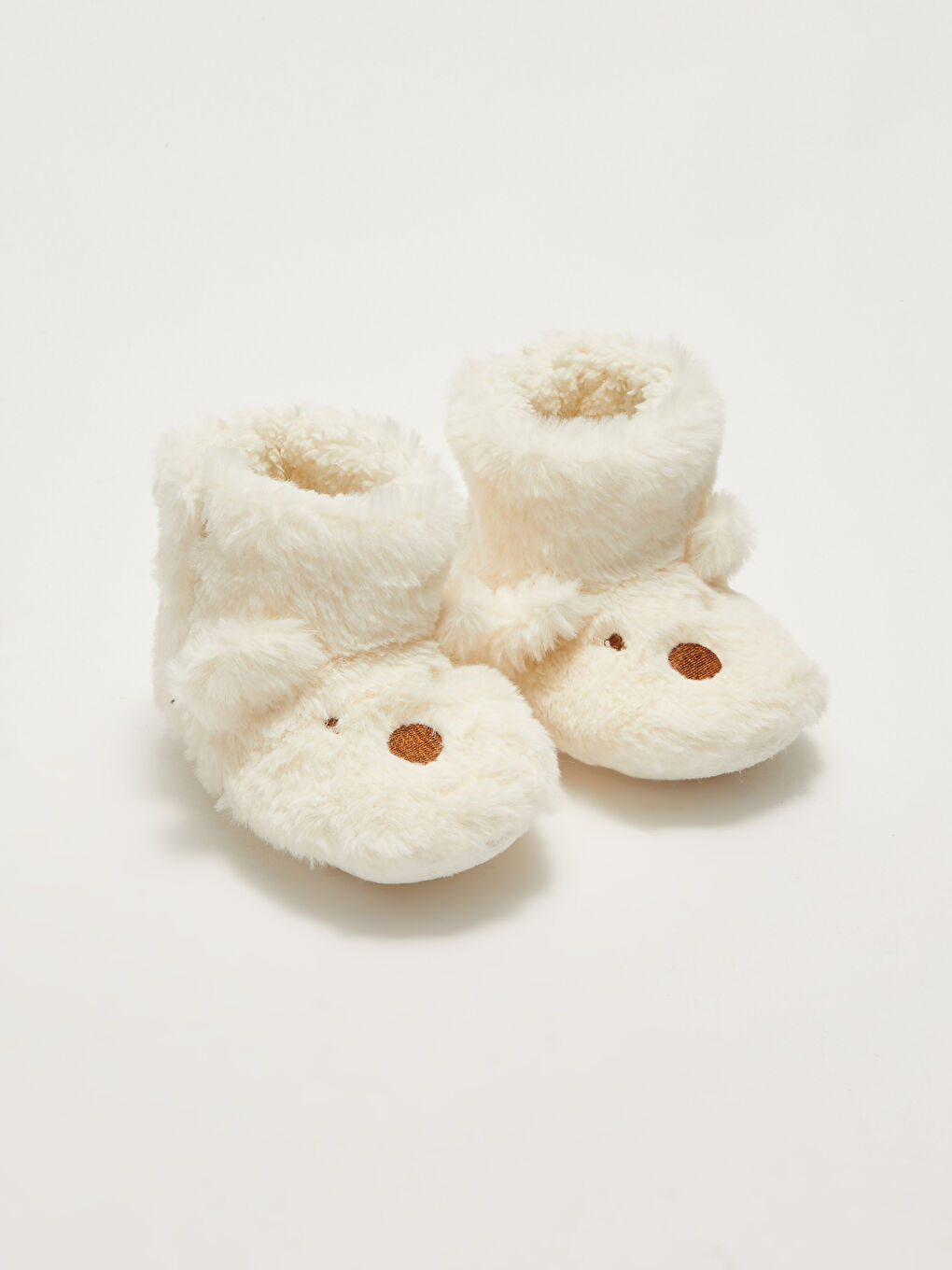 Embroidery Detailed 3D Appliqué Plush Baby Boy House Boot