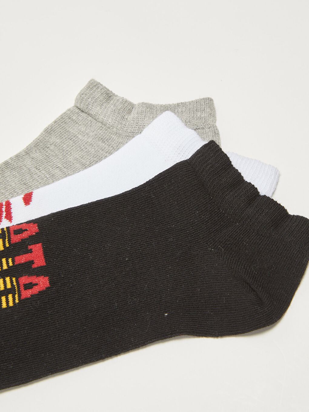 ерлерге арналған галатасарай принтті жанкүйерлік патик шұлықтары 3 данадан тұратын-2