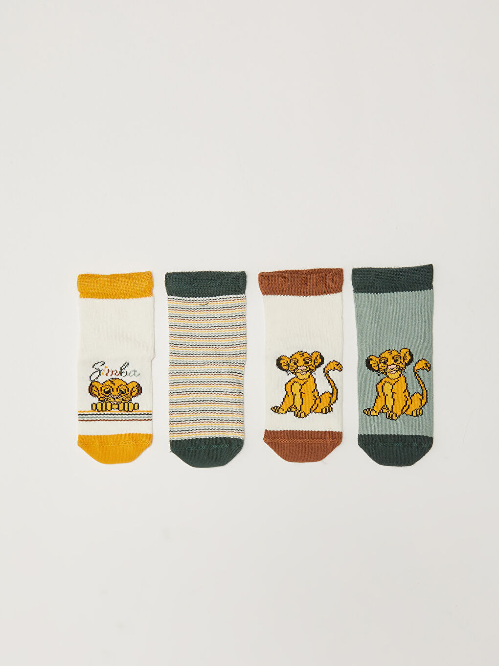 The Lion King Printed Baby Boy Socks 4 Pack-1