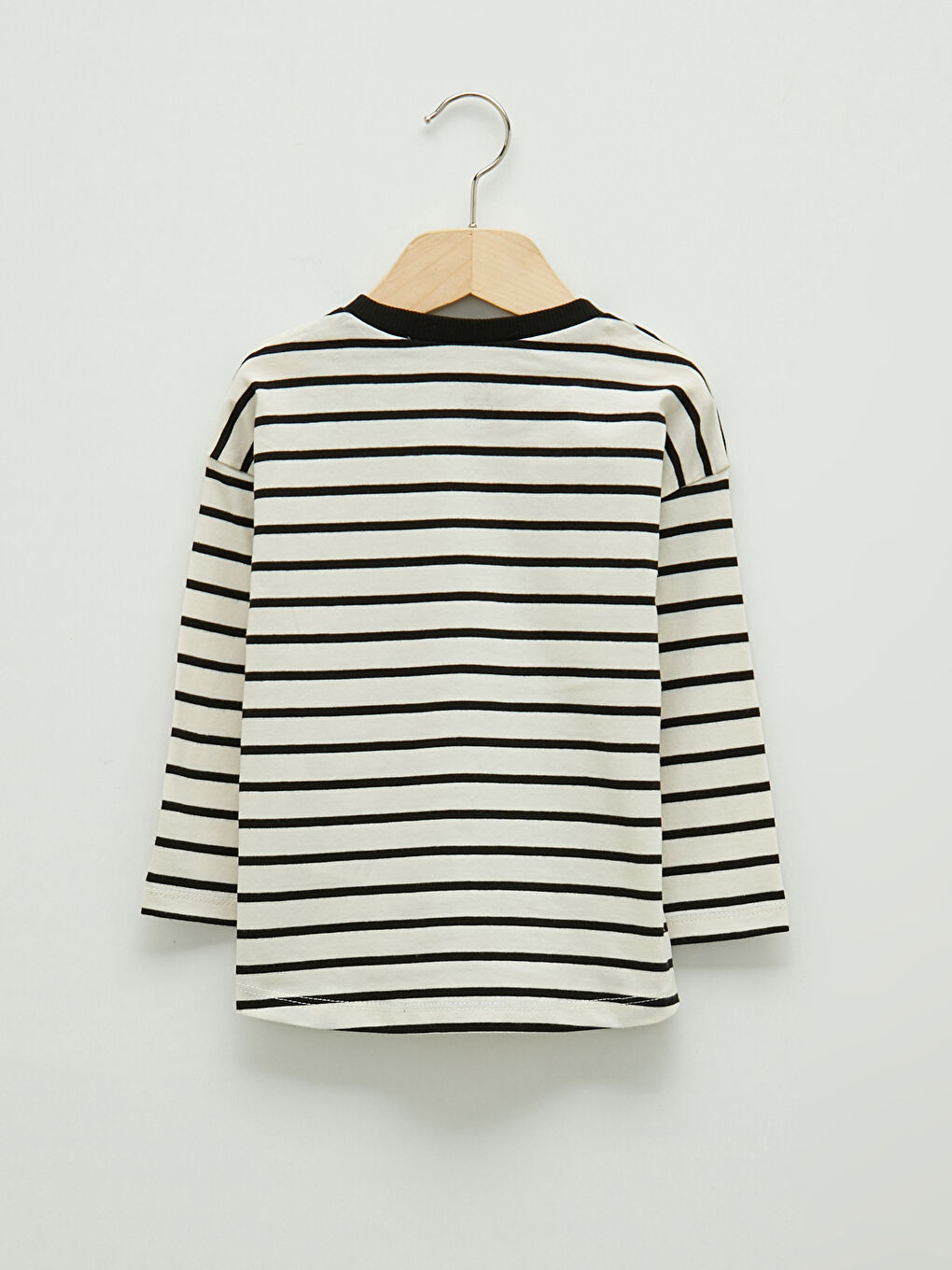 Antrasit Bisiklet Yaka Uzun Kol Erkek Bebek Tişört 3'lü-6