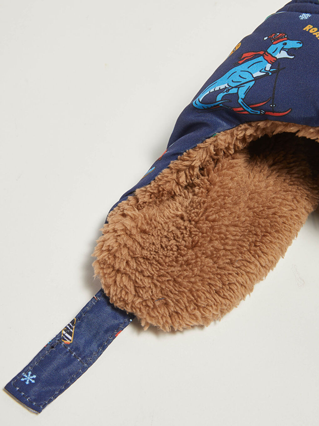 Chapeau de neige imprimé dinosaure pour garçon-2