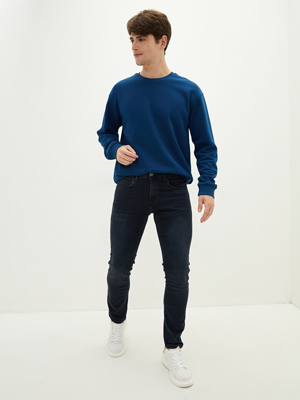 بنطلون جينز رجالي 750 سليم فيت