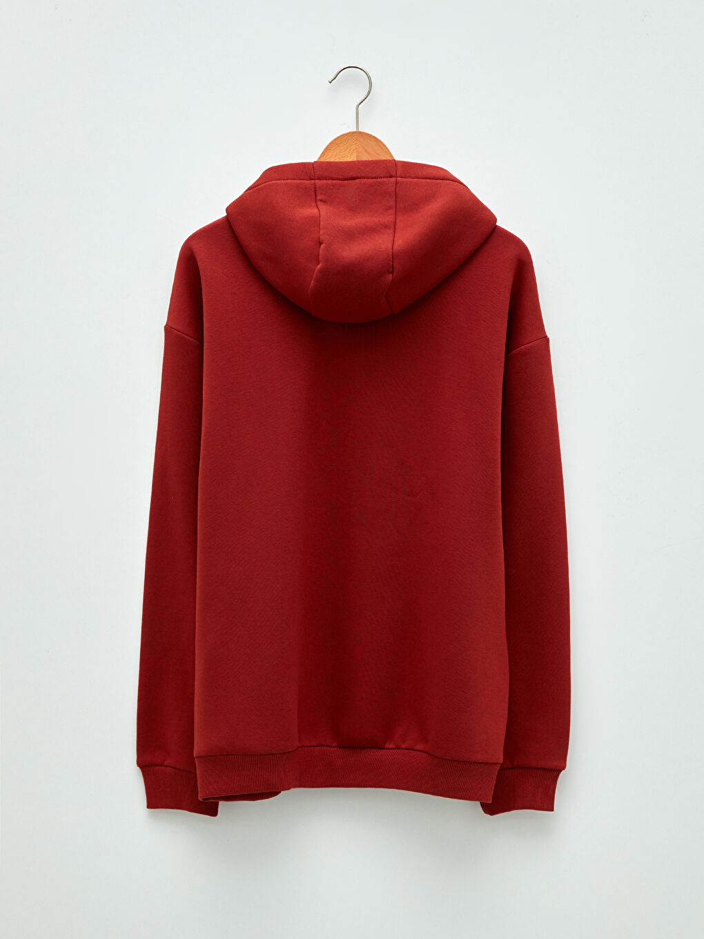 Turuncu Uzun Kollu Baskılı Erkek Hoodie-6