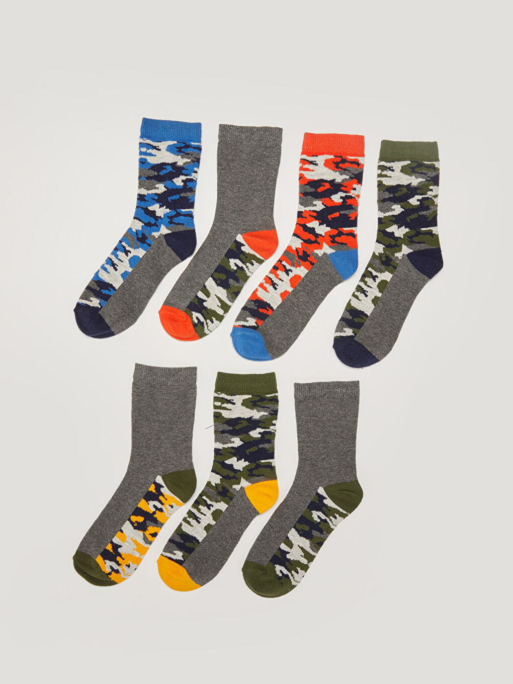 Patterned Boys' Ankle Socks 7 Pack-1
