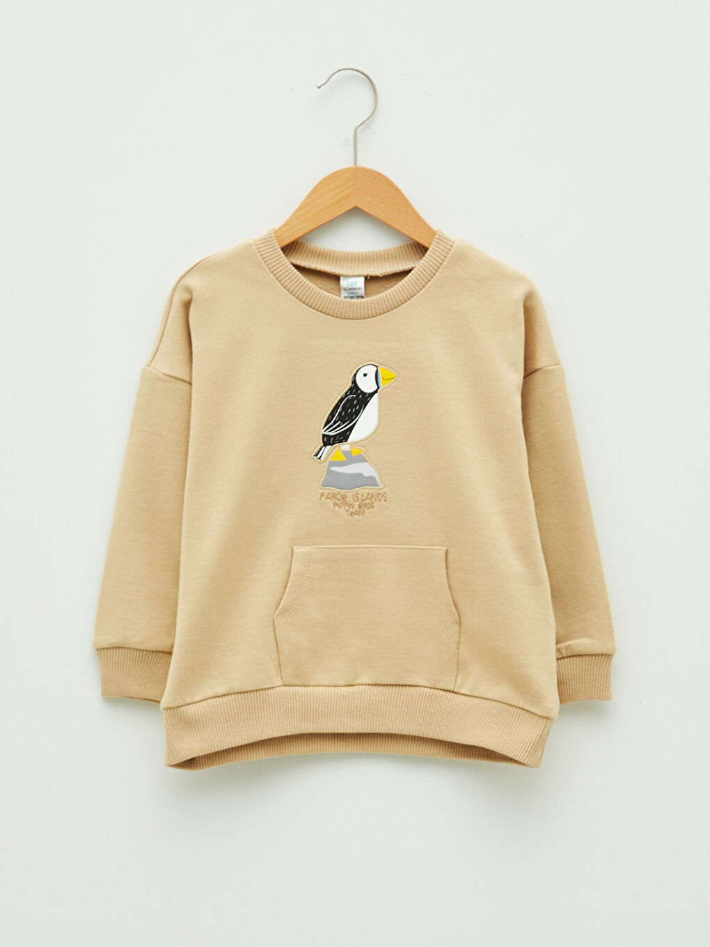 LCW baby Bisiklet Yaka Uzun Kollu Baskılı Pamuklu Erkek Bebek Sweatshirt ve Pantolon 2'li Takım -W1AR76Z1-QVB