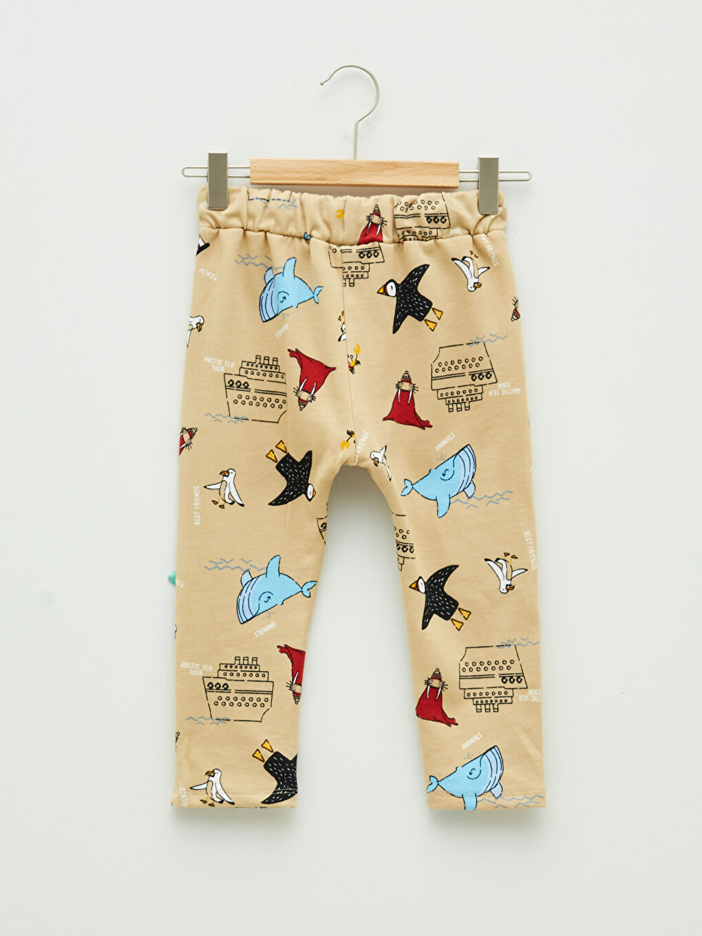 LCW baby Bisiklet Yaka Uzun Kollu Baskılı Pamuklu Erkek Bebek Sweatshirt ve Pantolon 2'li Takım -W1AR76Z1-QVB