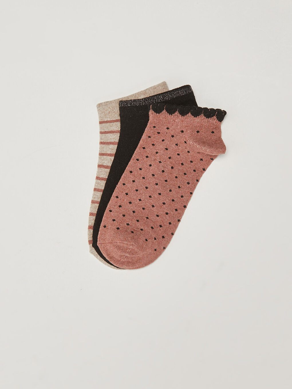 Patterned Women's Trainer Socks 3-pack