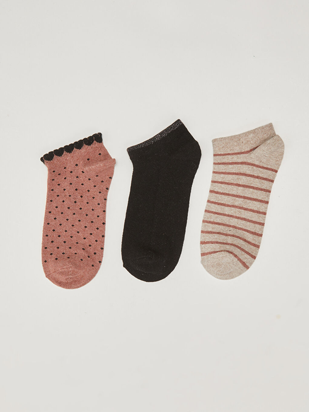 Patterned Women's Trainer Socks 3-pack-1