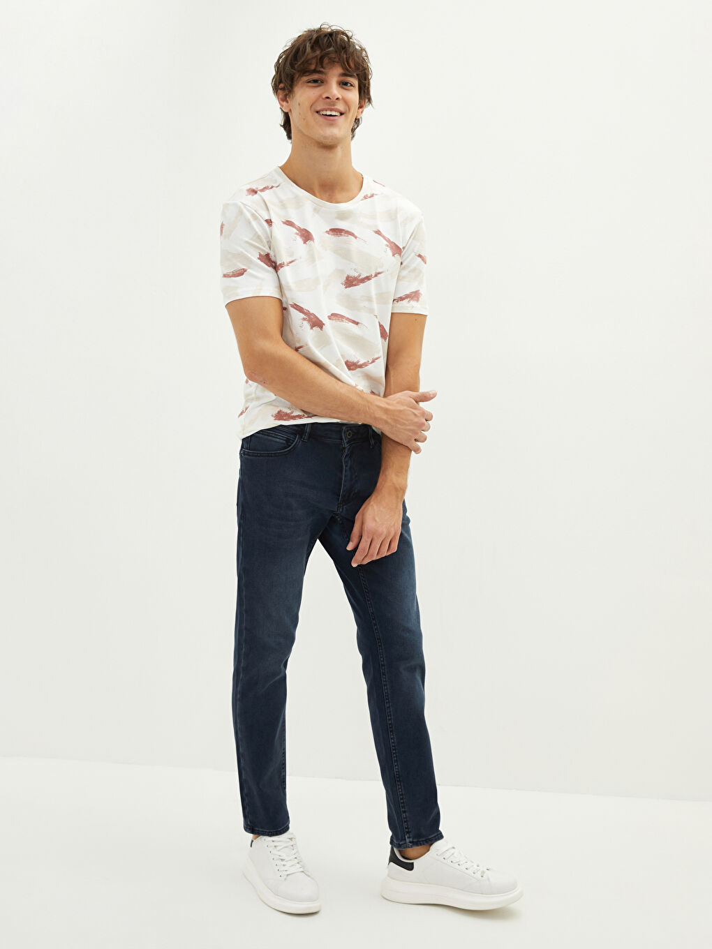 Ерлерге арналған 750 тар пішімді джинс шалбар-3