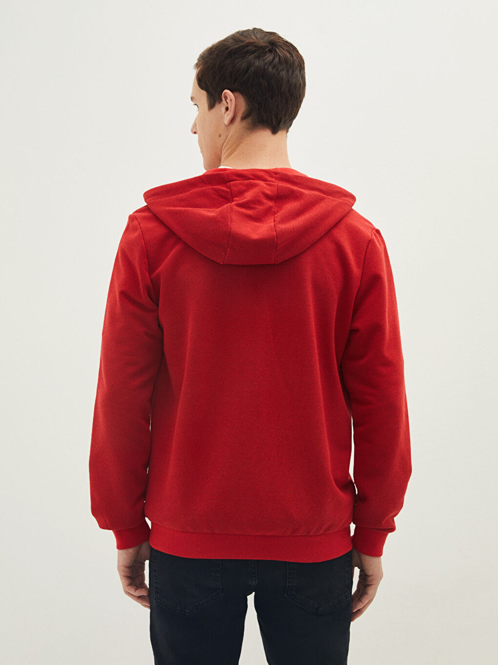 Hooded Long Sleeve Zipper Men's Sports Cardigan-4