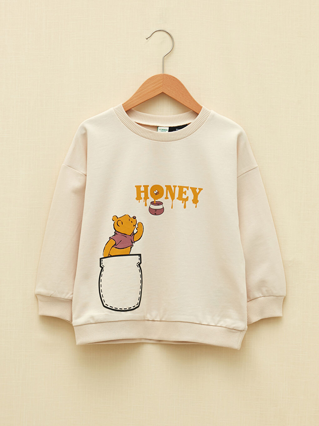 Crew Neck Long Sleeve Winnie the Pooh Printed Baby Boy Sweatshirt and Pants 2 Pack-1