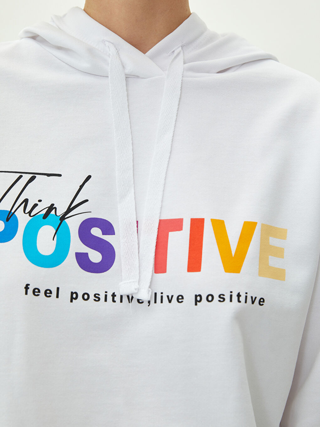 Свитшот с капюшоном, с принтом, с длинным рукавом для женщин-2