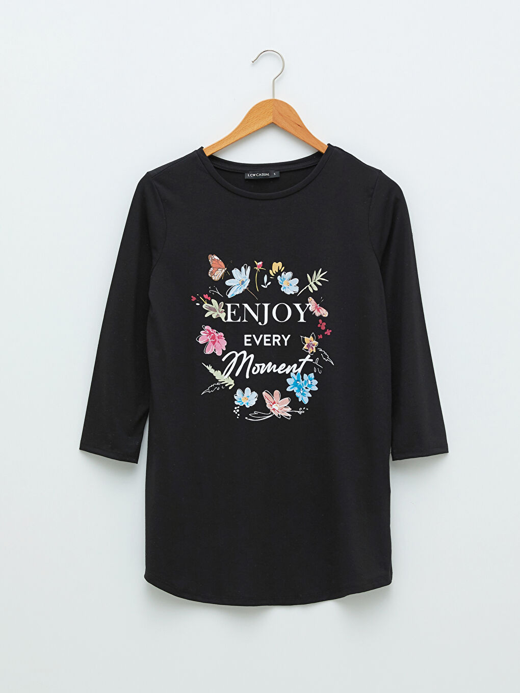 Žena CRNA Majica kratkih rukava-5