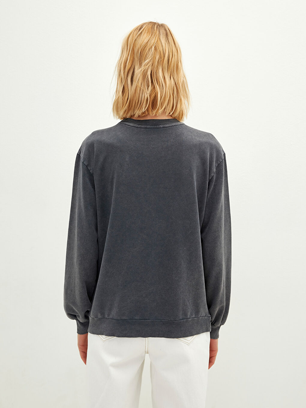 Crew Neck Mystic Printed Long Sleeve Women's Sweatshirt-4