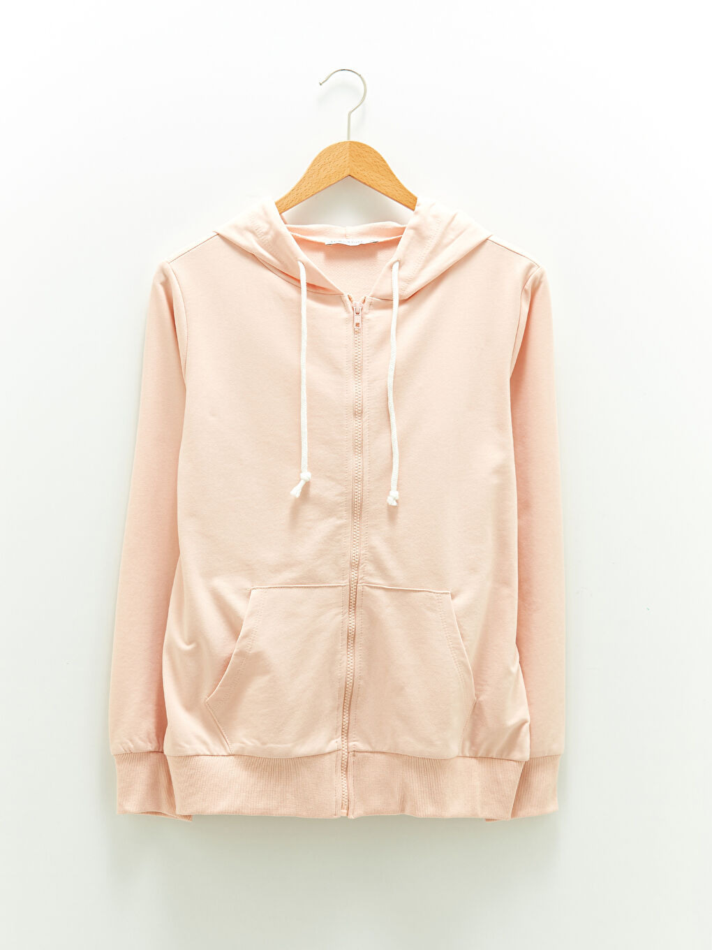 Kapuzensweatshirt Schlicht Langarm Damen Sport-Strickjacke-5