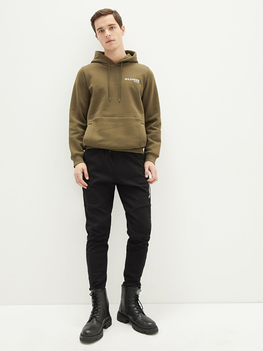 Long Sleeve Printed Men's Thick Hoodie-2