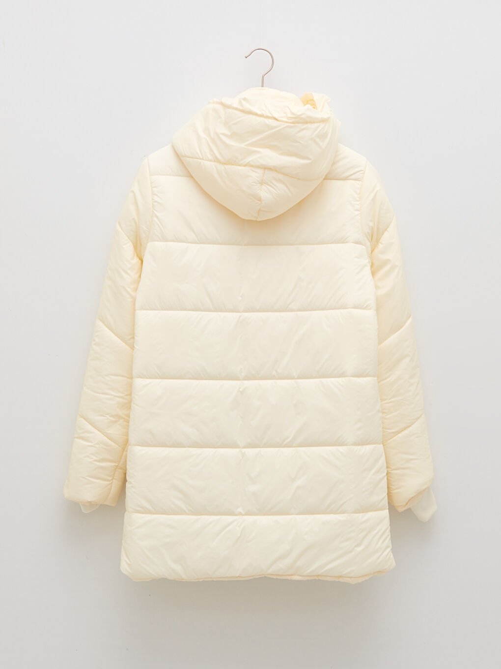 Women's Hooded Plain Coat-6