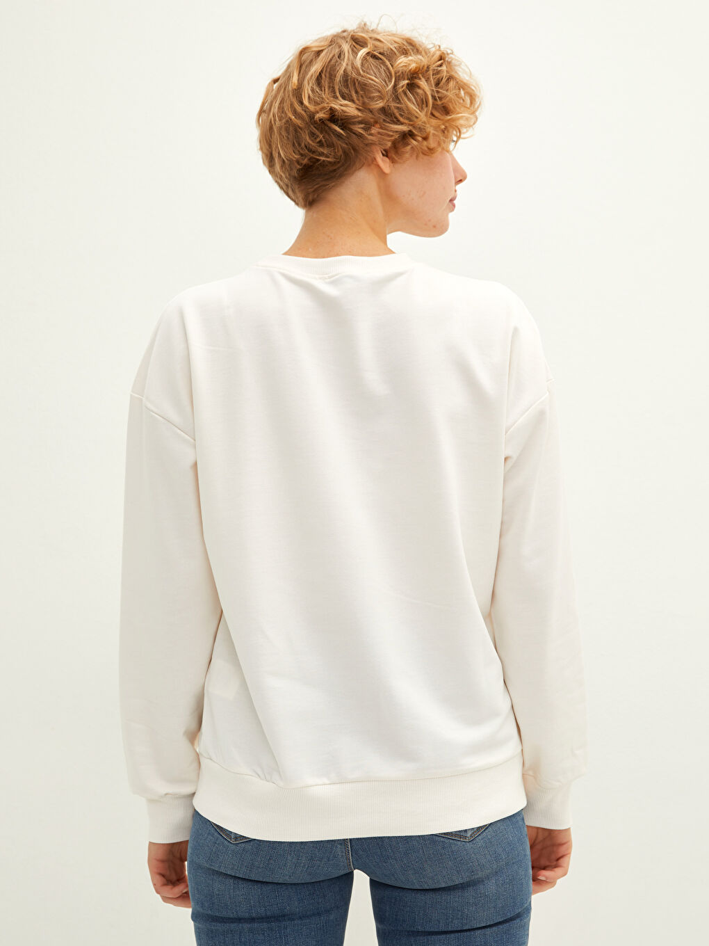 LCW Vision Crew Neck Long Sleeve Women's Sweatshirt -W1AU04Z8-FES