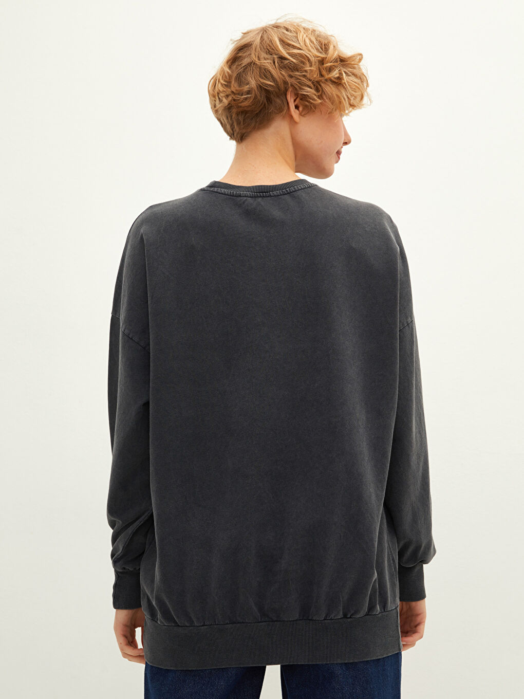 LCW Vision Rundhalsausschnitt Bedruckt Langarm Damen Sweatshirt -W1AU12Z8-DC4