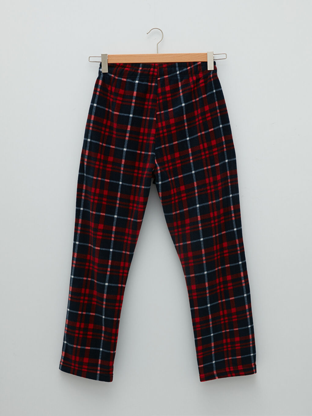Standard Pattern Plaid Men's Fleece Pajama Bottom-6