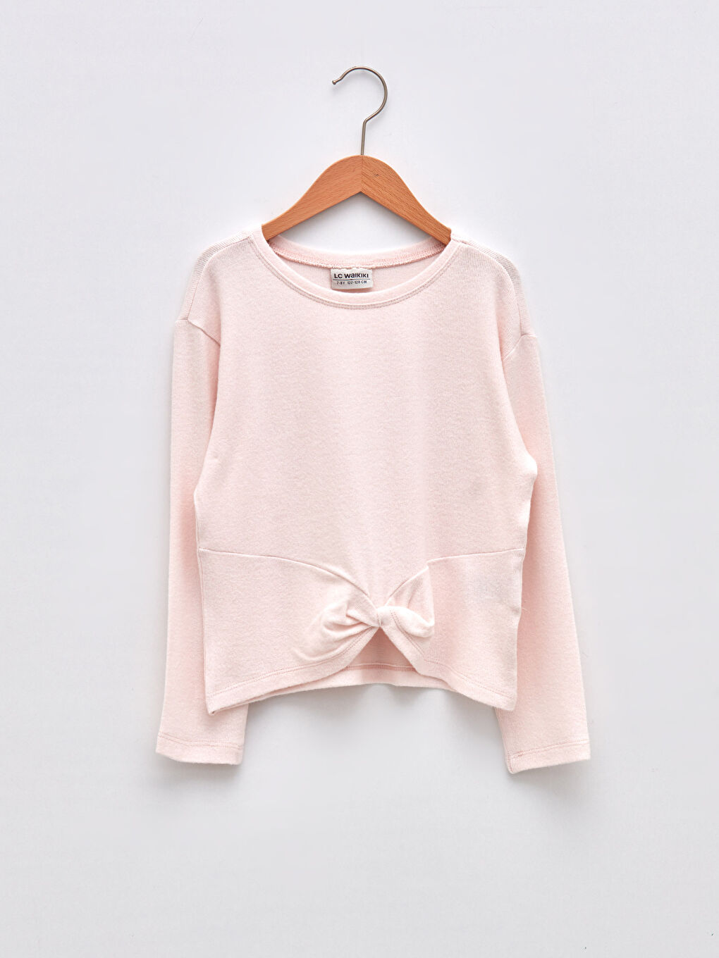 Crew Neck Basic Long Sleeve Girls' T-Shirt