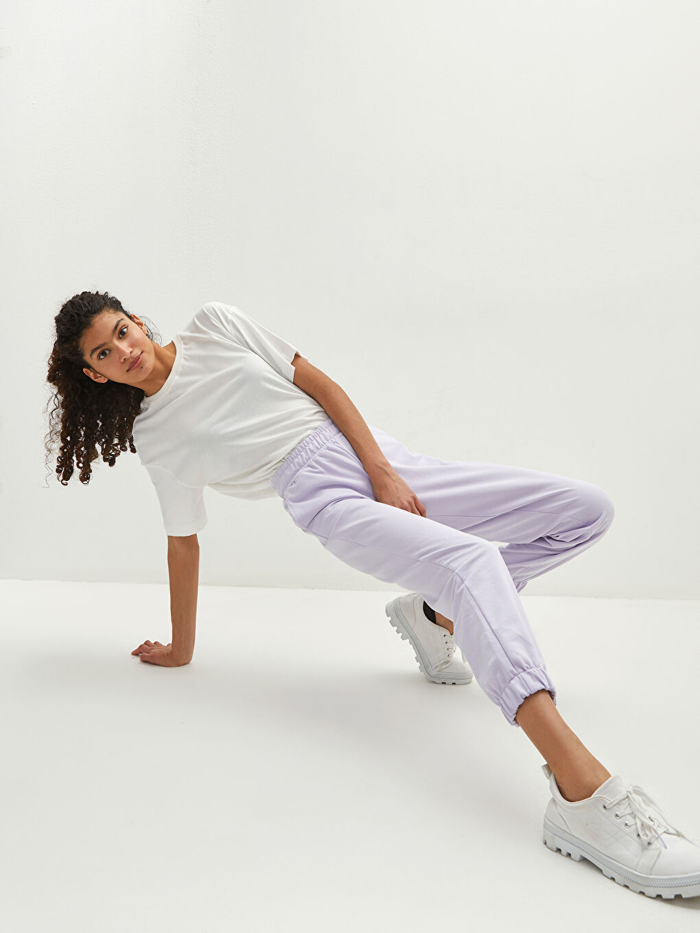 LCW Vision Elastic Waist Regular Pocket Detailed Women's Sweatpants -W1AU49Z8-G7S