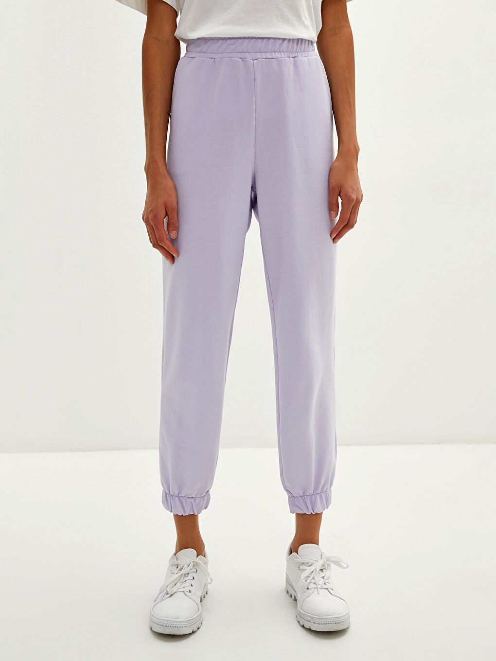 LCW Vision Elastic Waist Regular Pocket Detailed Women's Sweatpants -W1AU49Z8-G7S