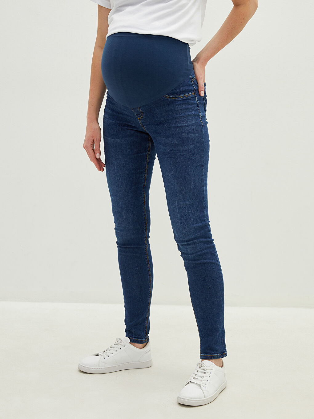 Джинсы Для Беременных Mercury Скинни С Карманами И Поддерживающими Вставками На Животе-3