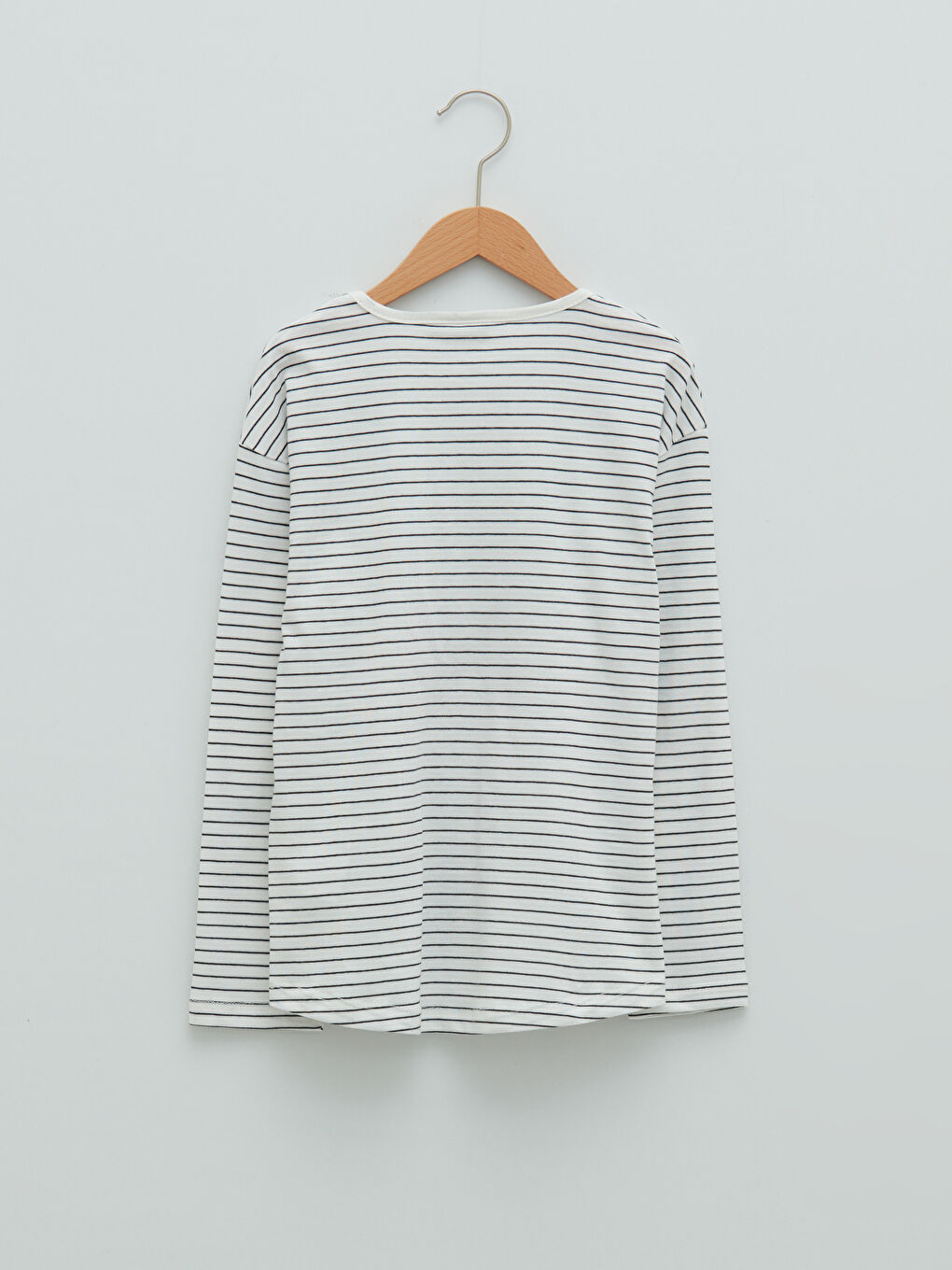 Siyah Bisiklet Yaka Çift Yönlü Payetli Uzun Kollu Kız Çocuk Tişört-3