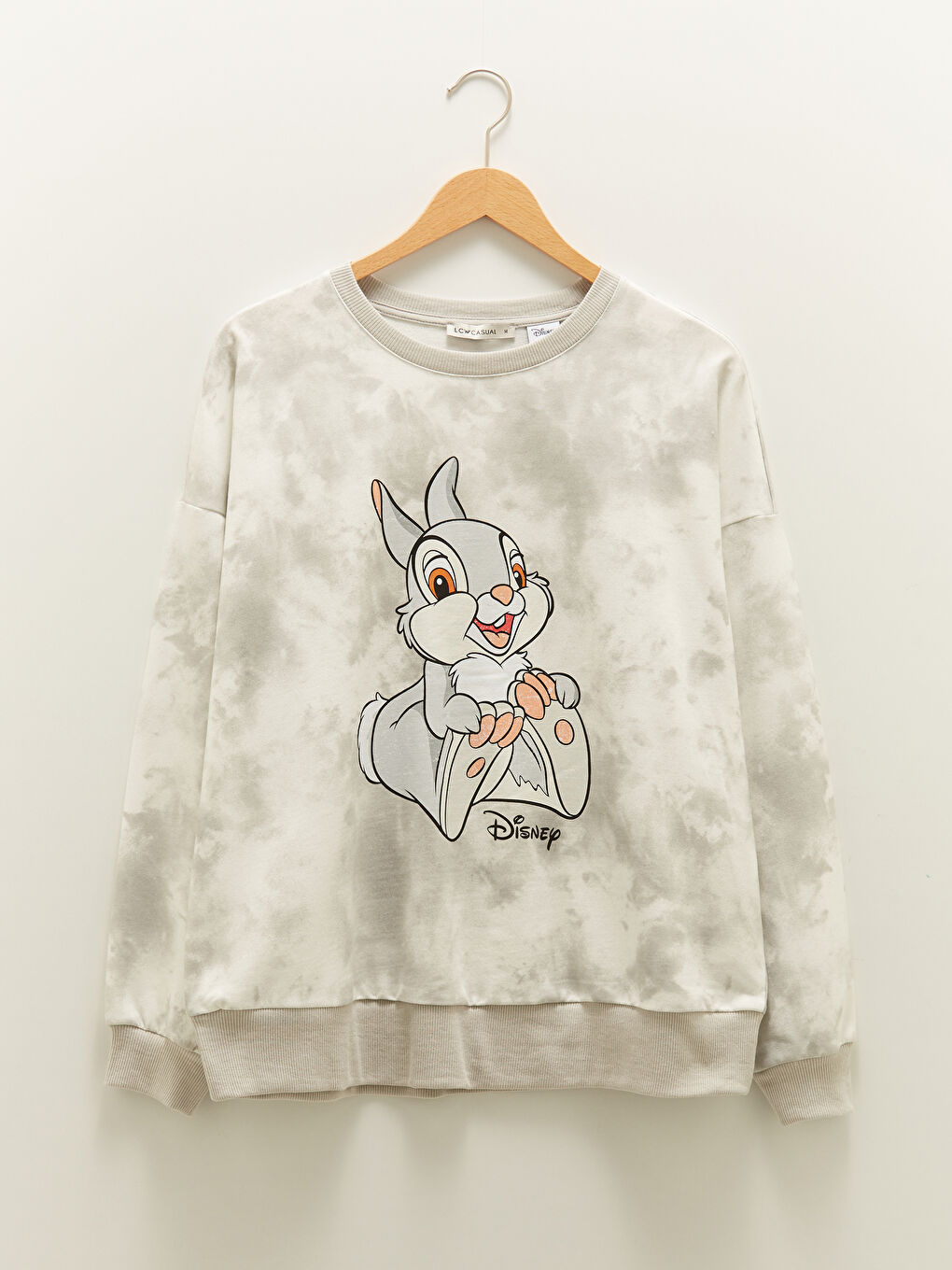 Crew Neck Thumper Printed Long Sleeve Women's Sweatshirt-5