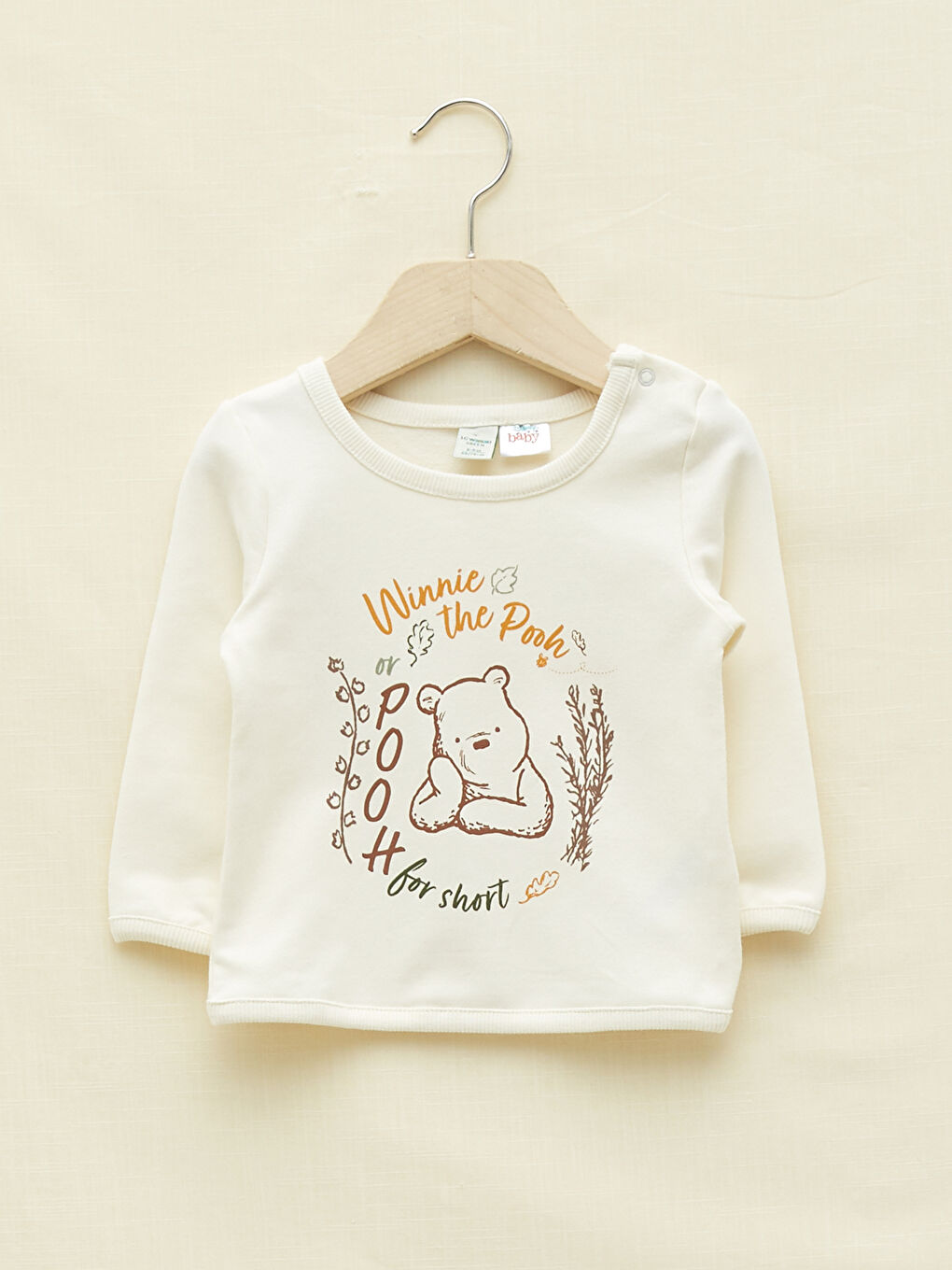 Crew Neck Long Sleeved Winnie the Pooh Printed Baby Boy Sweatshirt and Jogger Pants 2-Pack-5