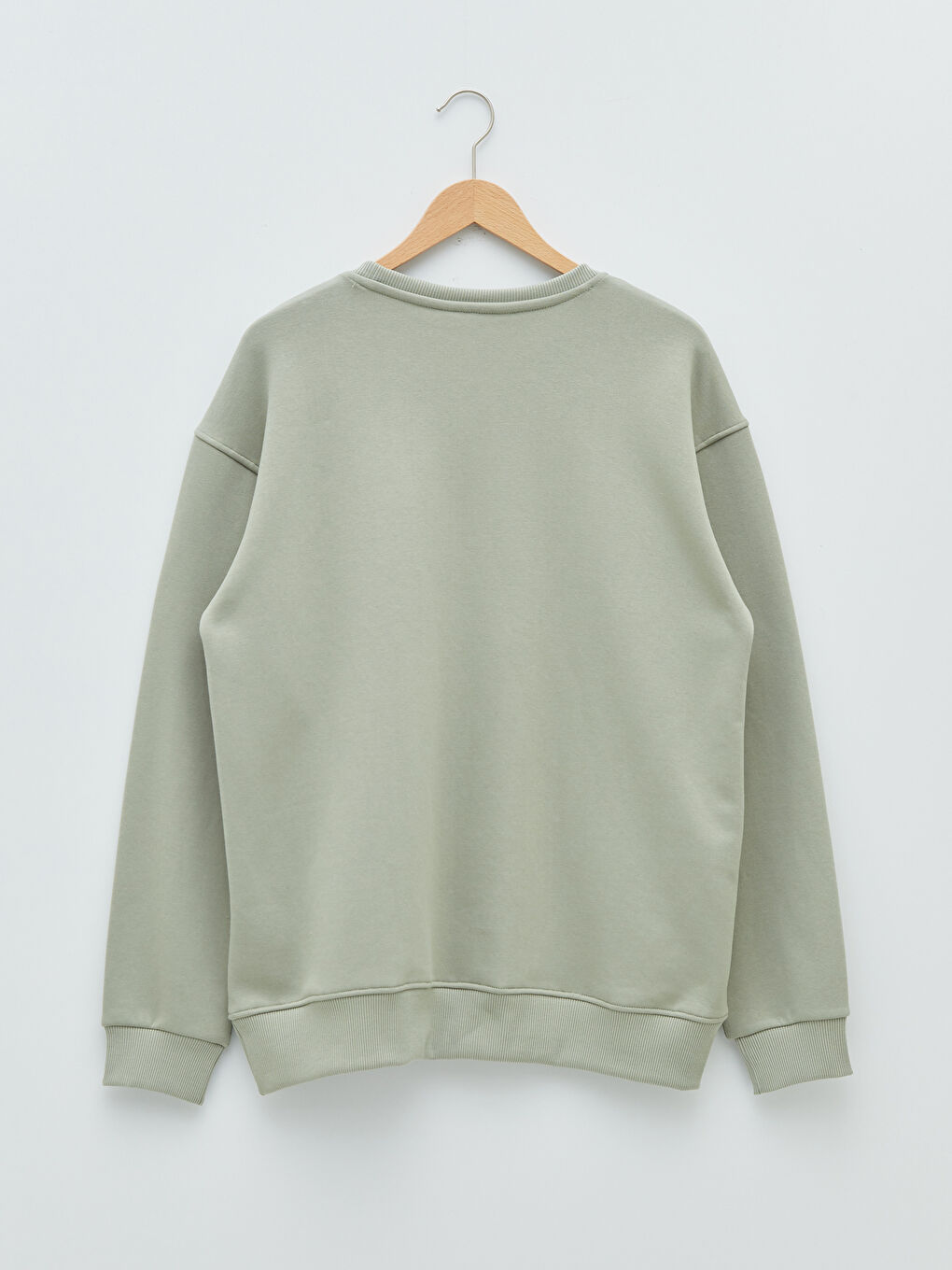 Crew Neck Long Sleeve Basic Thick Men's Thick Sweatshirt-6